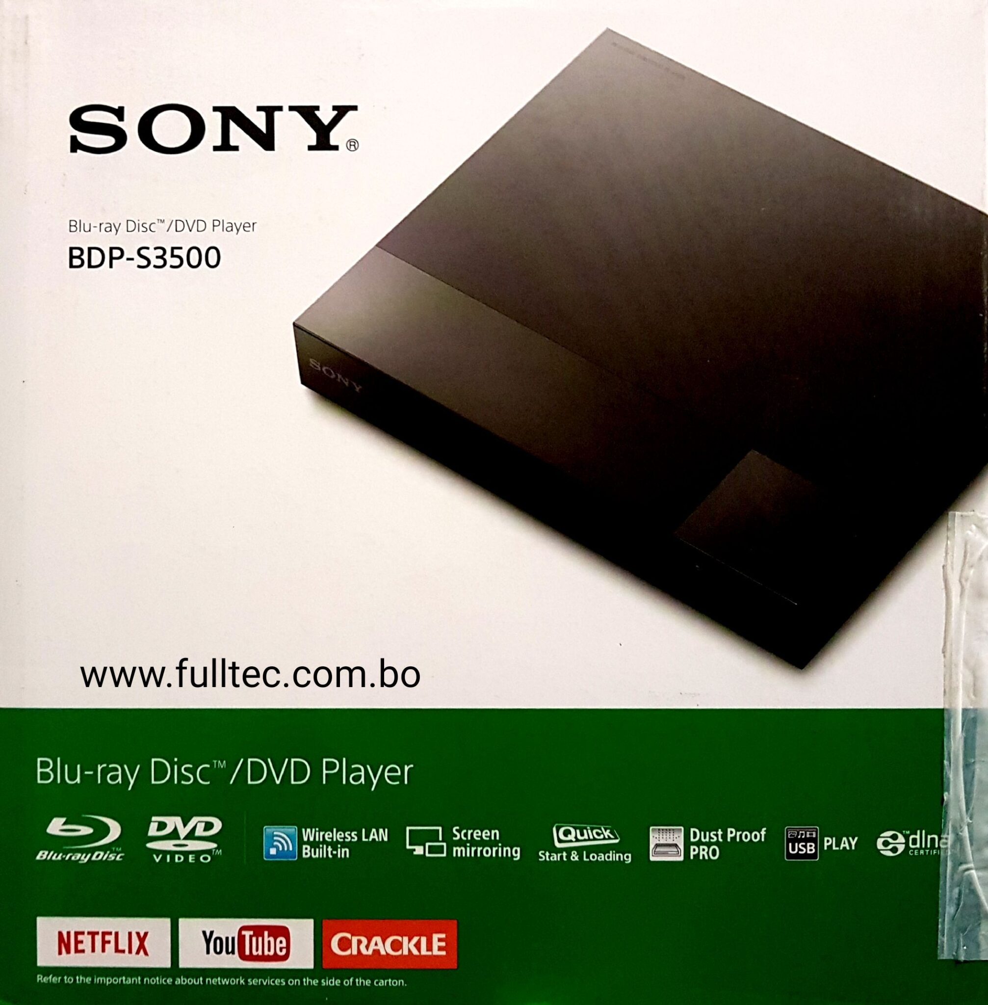 BLURAY SONY BDPS3500 Fulltec