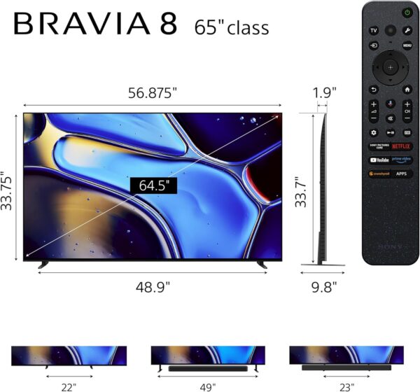 Sony Televisor 65" OLED 4K Ultra HD (K-65XR80) - Imagen 7