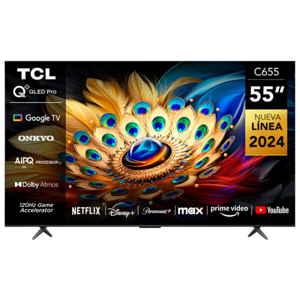 QLED TV MARCA TCL 55" MODELO 55C655