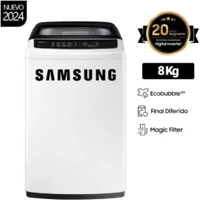 LAVADORA SAMSUNG 8KG MODELO WA80CG4240BWZS