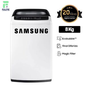 LAVADORA SAMSUNG 8KG MODELO WA80CG4240BWZS