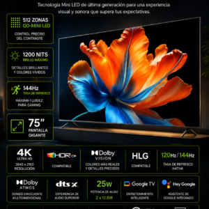 MINILED QLED S PRO 75" XIAOMI 2026