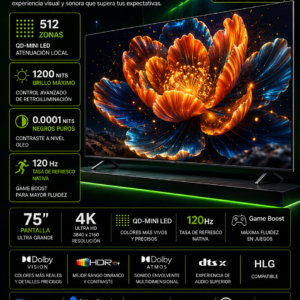 MINILED QLED S 75" XIAOMI 2026