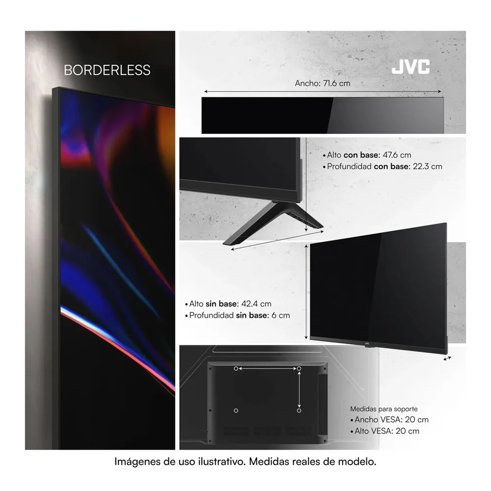 QLED TV MARCA JVC MODELO LT-32KM1584 - Imagen 4